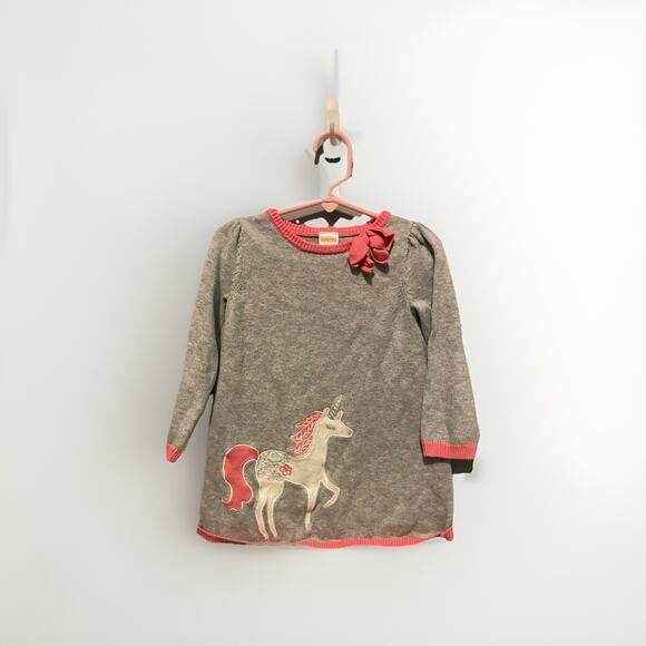 Gymboree 2T Cozy Fairytale Fairytale Unicorn Sweater Dress - Picture 1 of 5